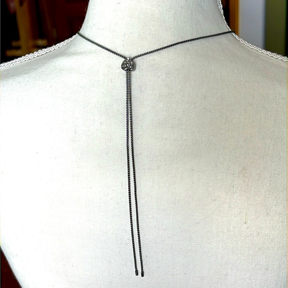 Betsey Johnson Skeleton Necklace NWT Glow In The Dark with Self Adjusting Slider - Picture 7 of 10